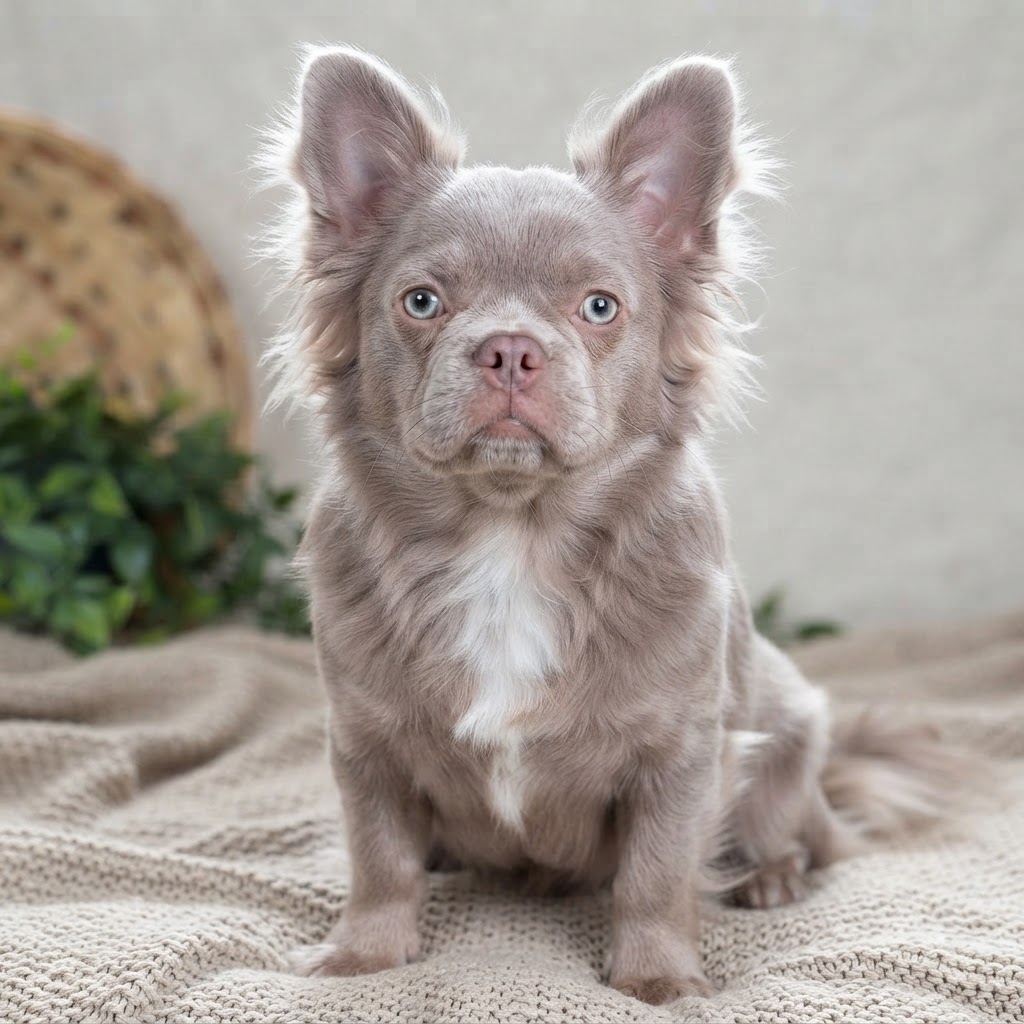 Fluffy French Bulldog puppy