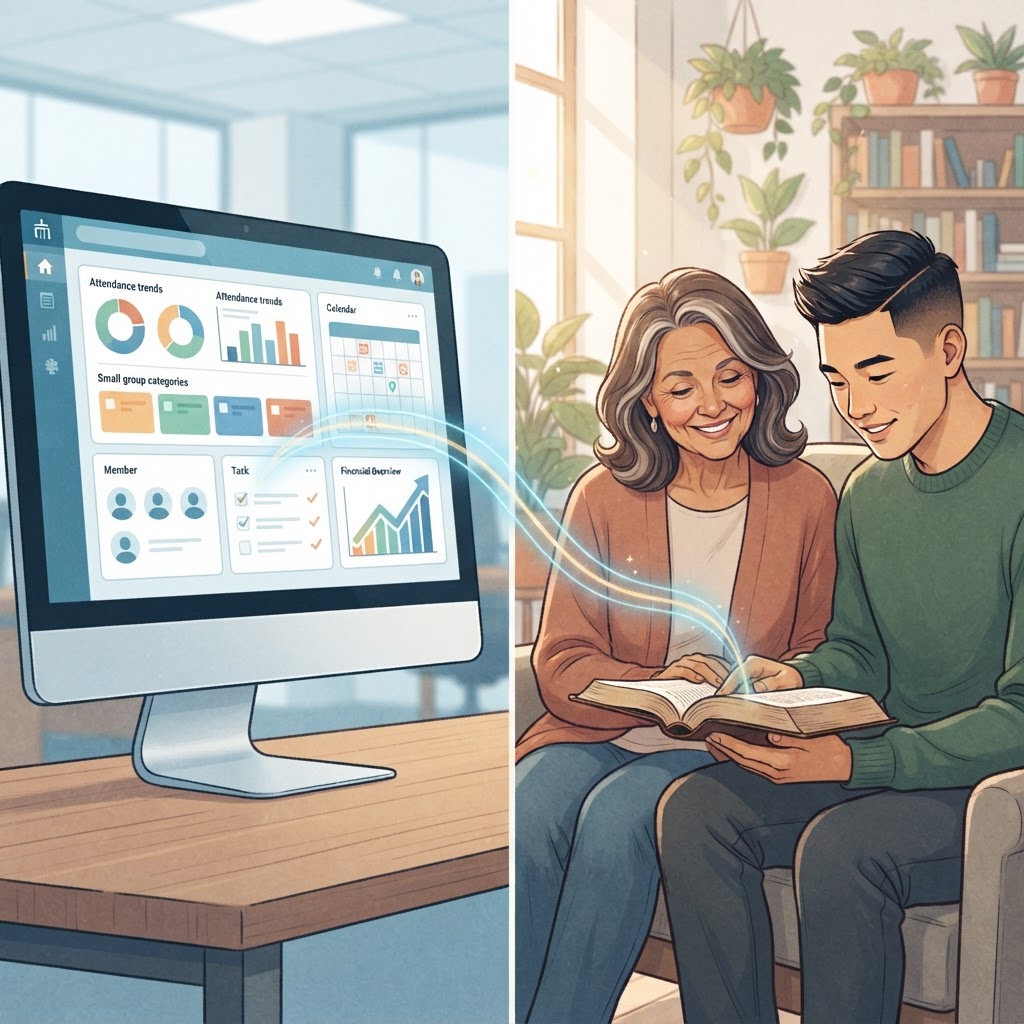 The Rhythm of Connection: How Your Church’s Backend Supports Front-Row Discipleship