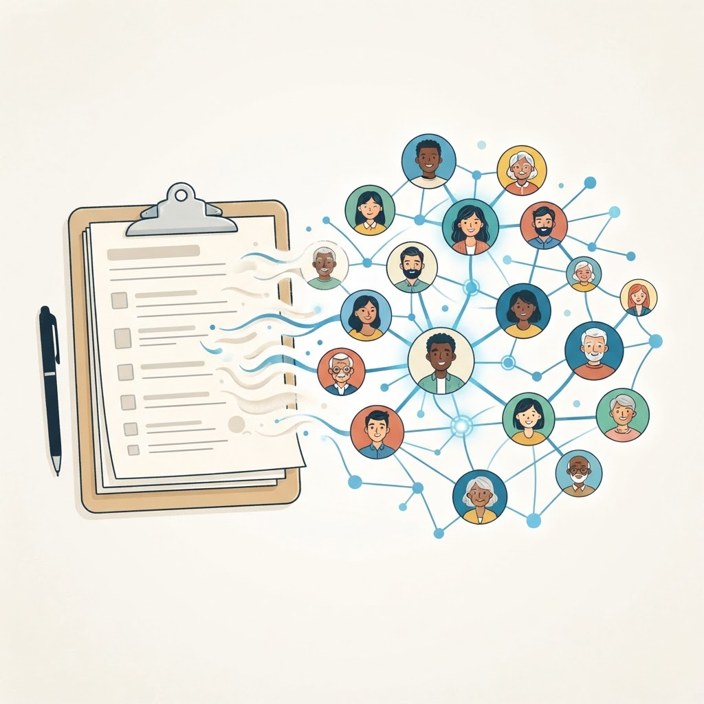 Beyond the Clipboards: Transforming First-Time Data into Lasting Community