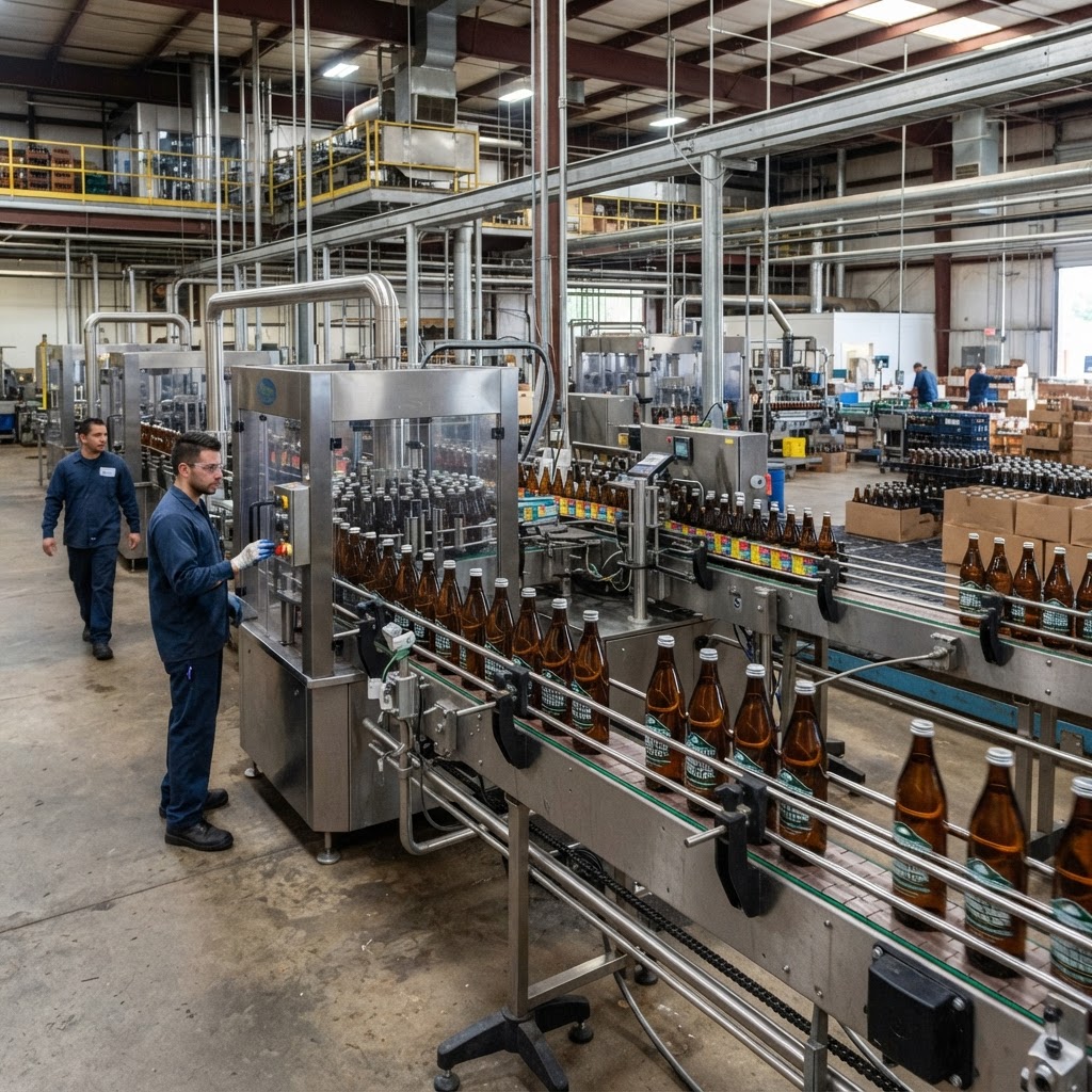 Getränkeproduktion im großen Stil