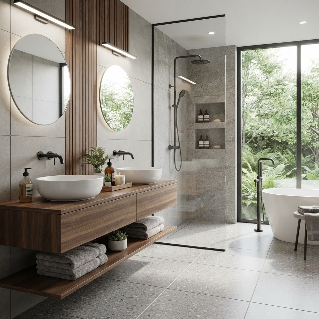 Sanitärtechnik und Design