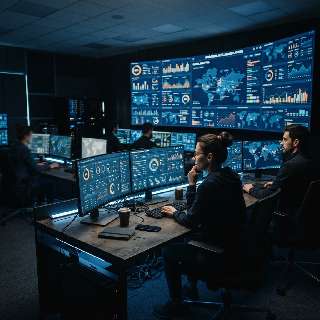 Datenanalyse in der Kommandozentrale
