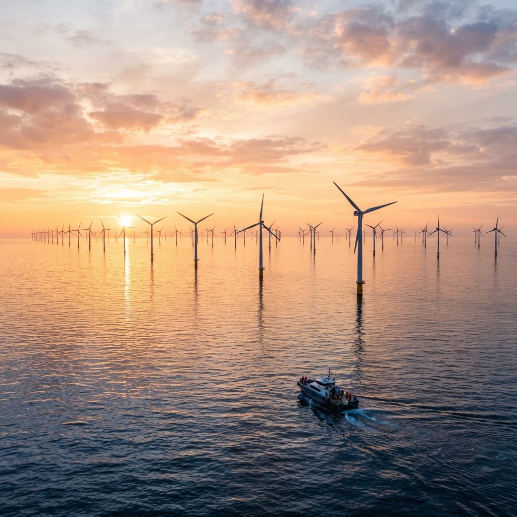 Grüne Energie und Offshore-Wind