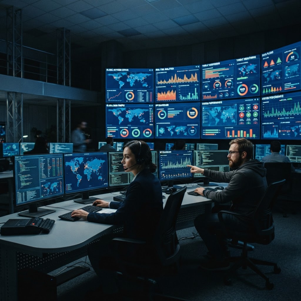 Datenanalyse und Command-Center