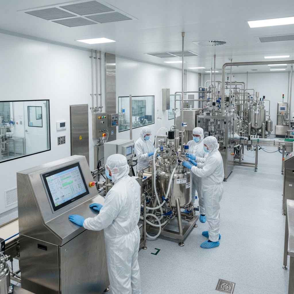 Biotech-Fertigung und Produktion