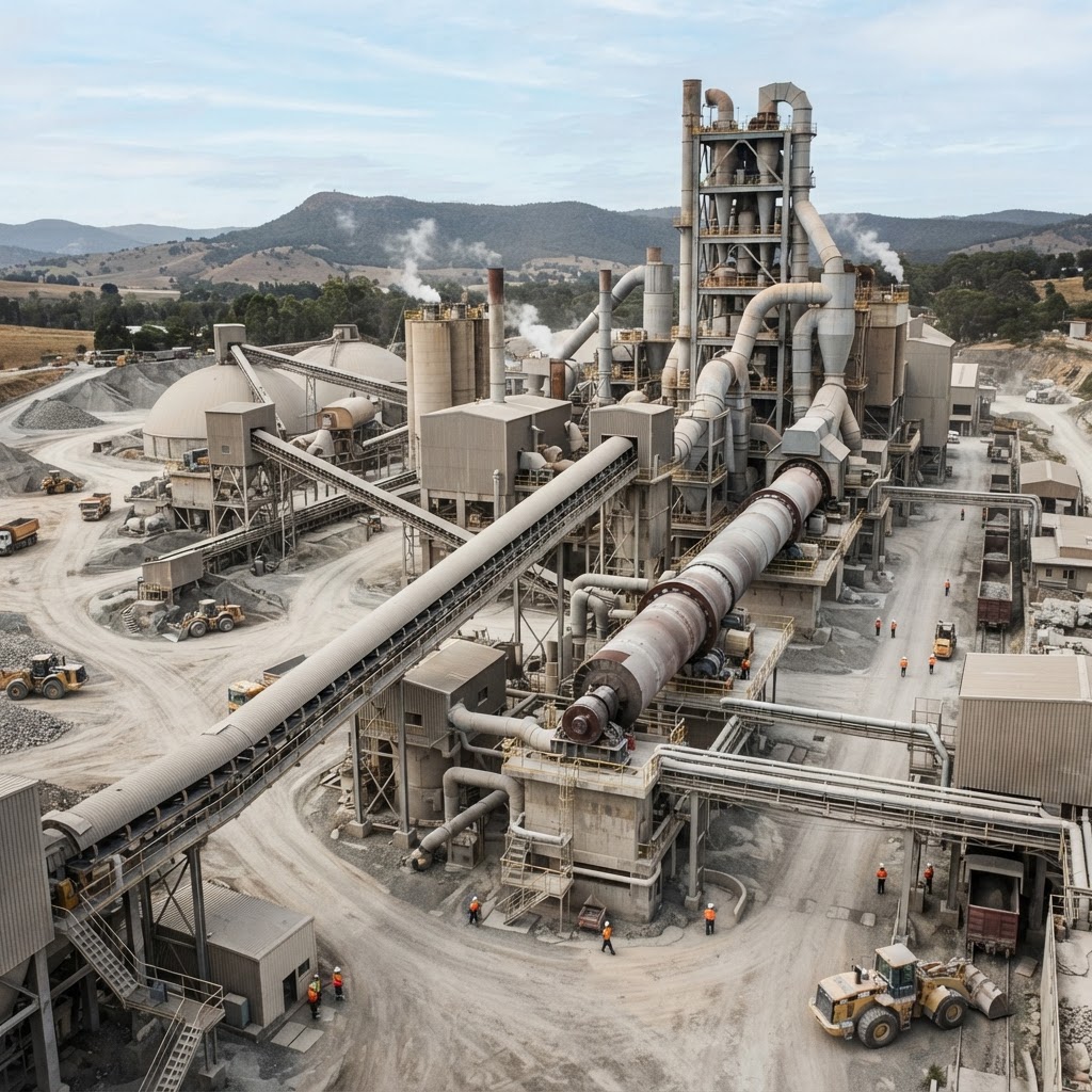 Zementproduktion und industrielle Effizienz