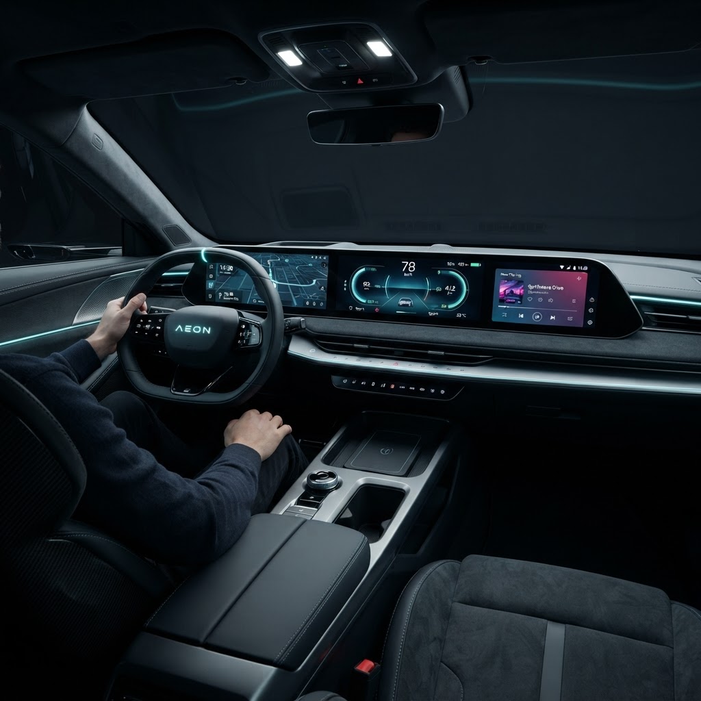 Futuristische Fahrzeugtechnologie