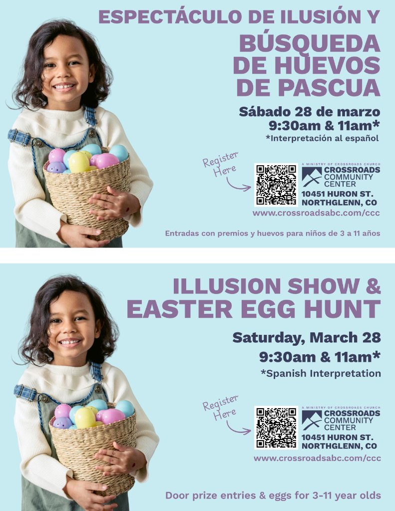 Illusion Show & Easter Egg Hunt Flyer