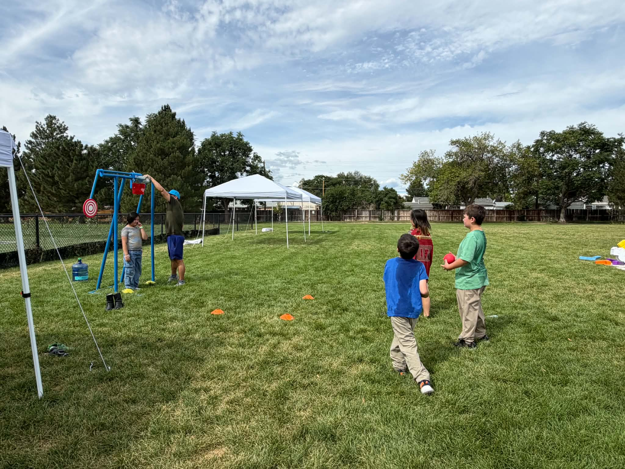 Children at the field-day activities