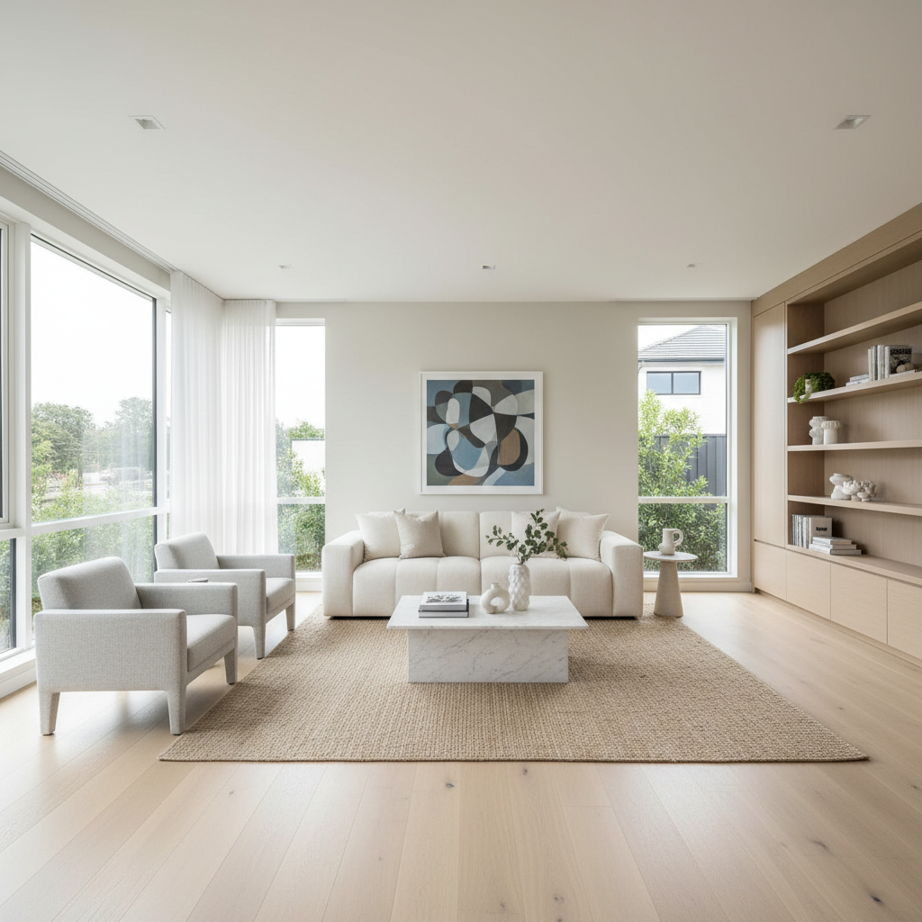Before and after cosmetic renovation improving presentation before selling a Melbourne home.