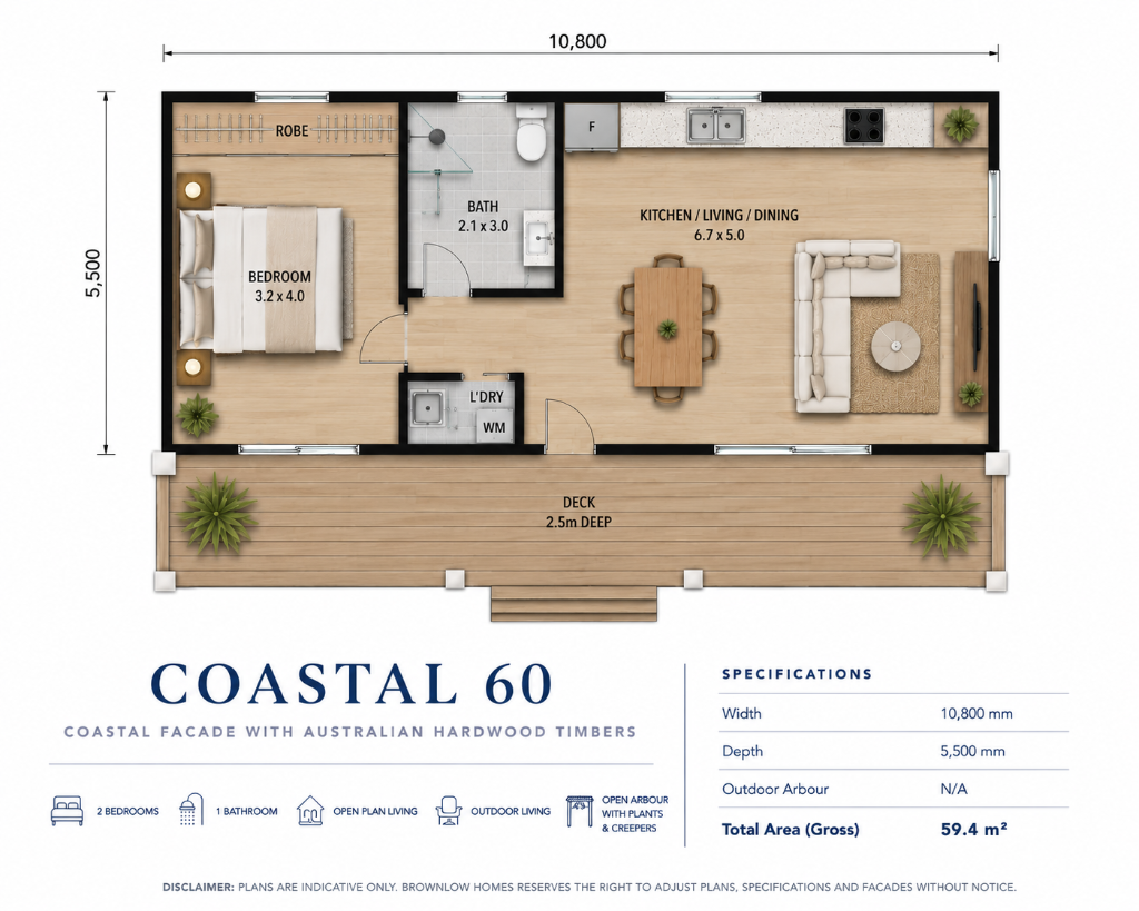 Coastal 60 - Floor Plan