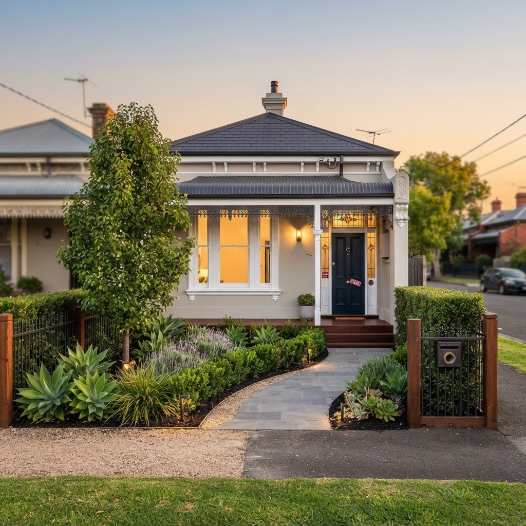 Exterior home improvements increasing street appeal before selling a Melbourne property.