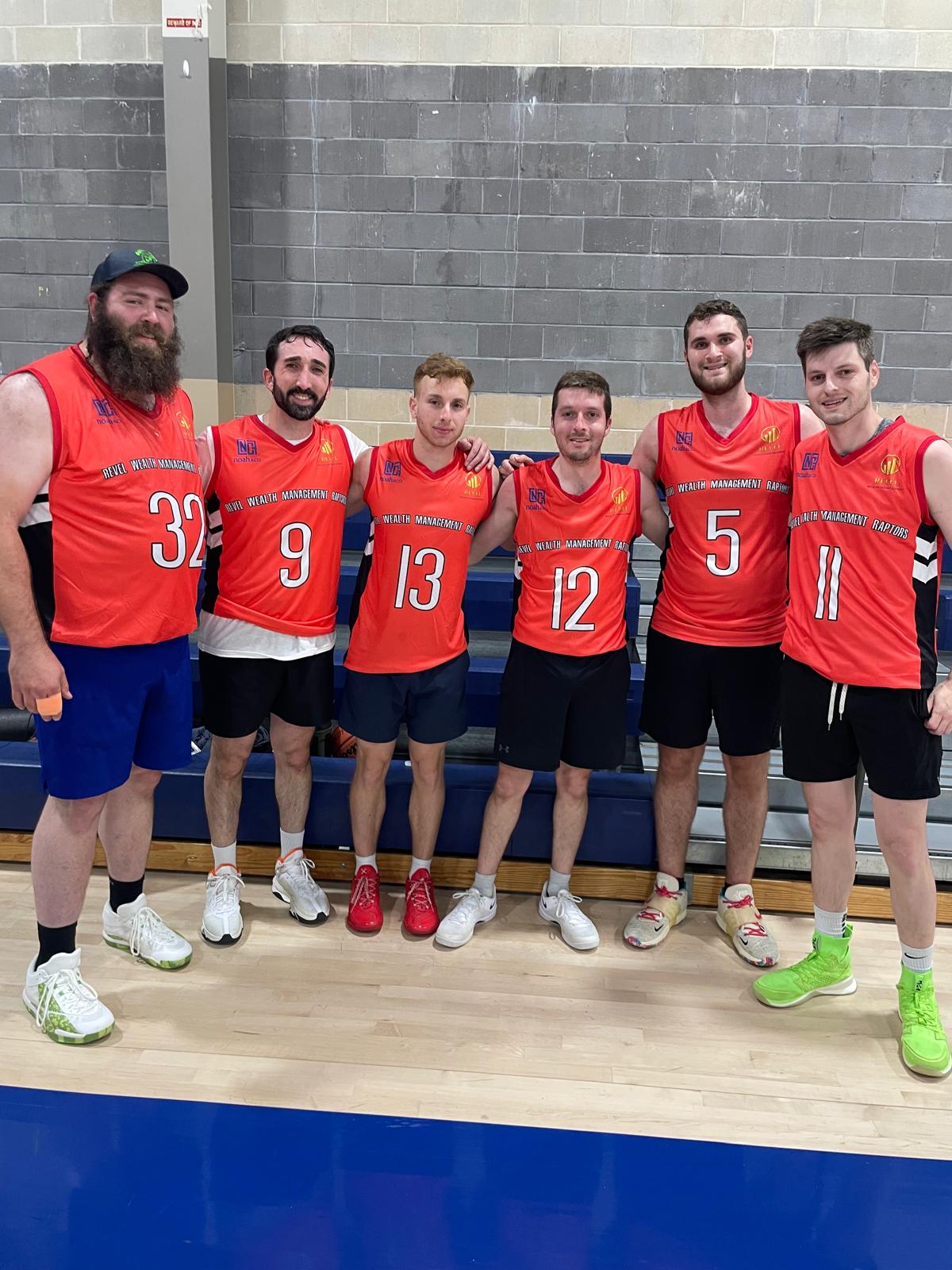 Revel Wealth Management Raptors team photo