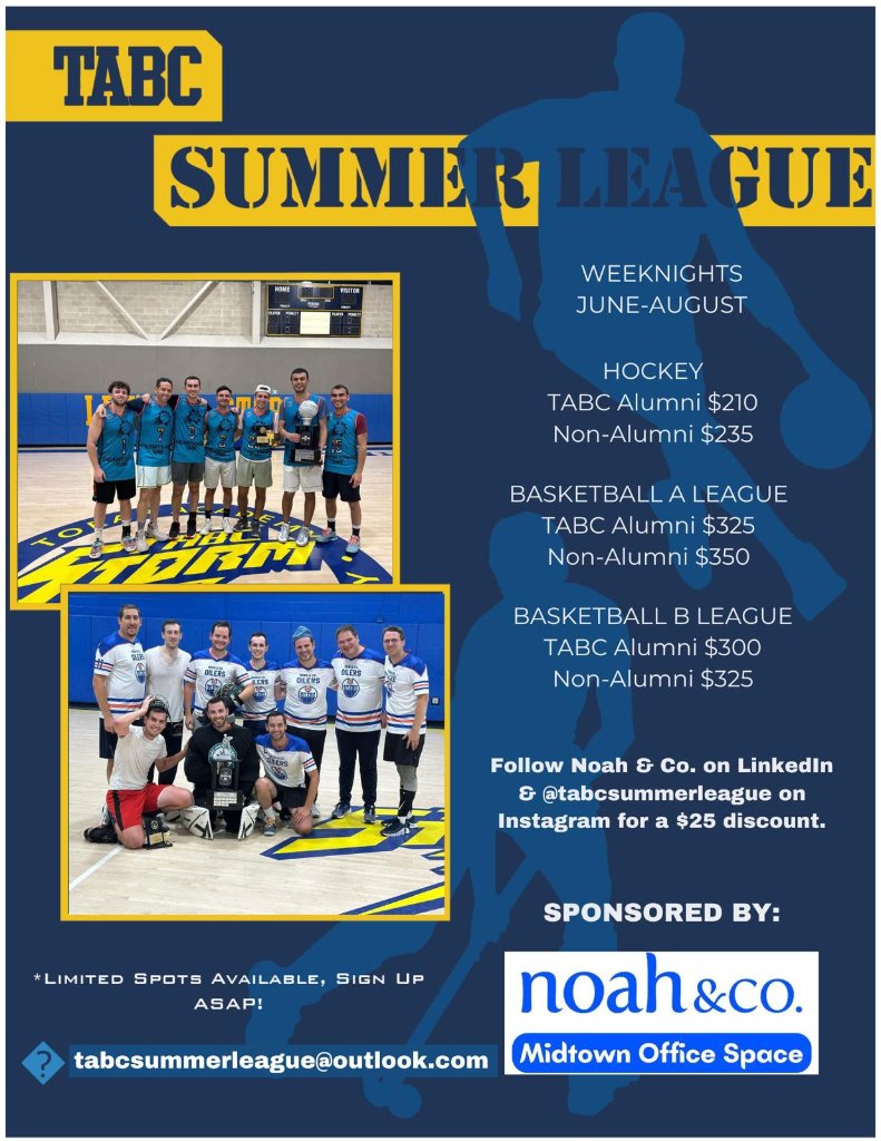 TABC Summer League 2026 Flyer
