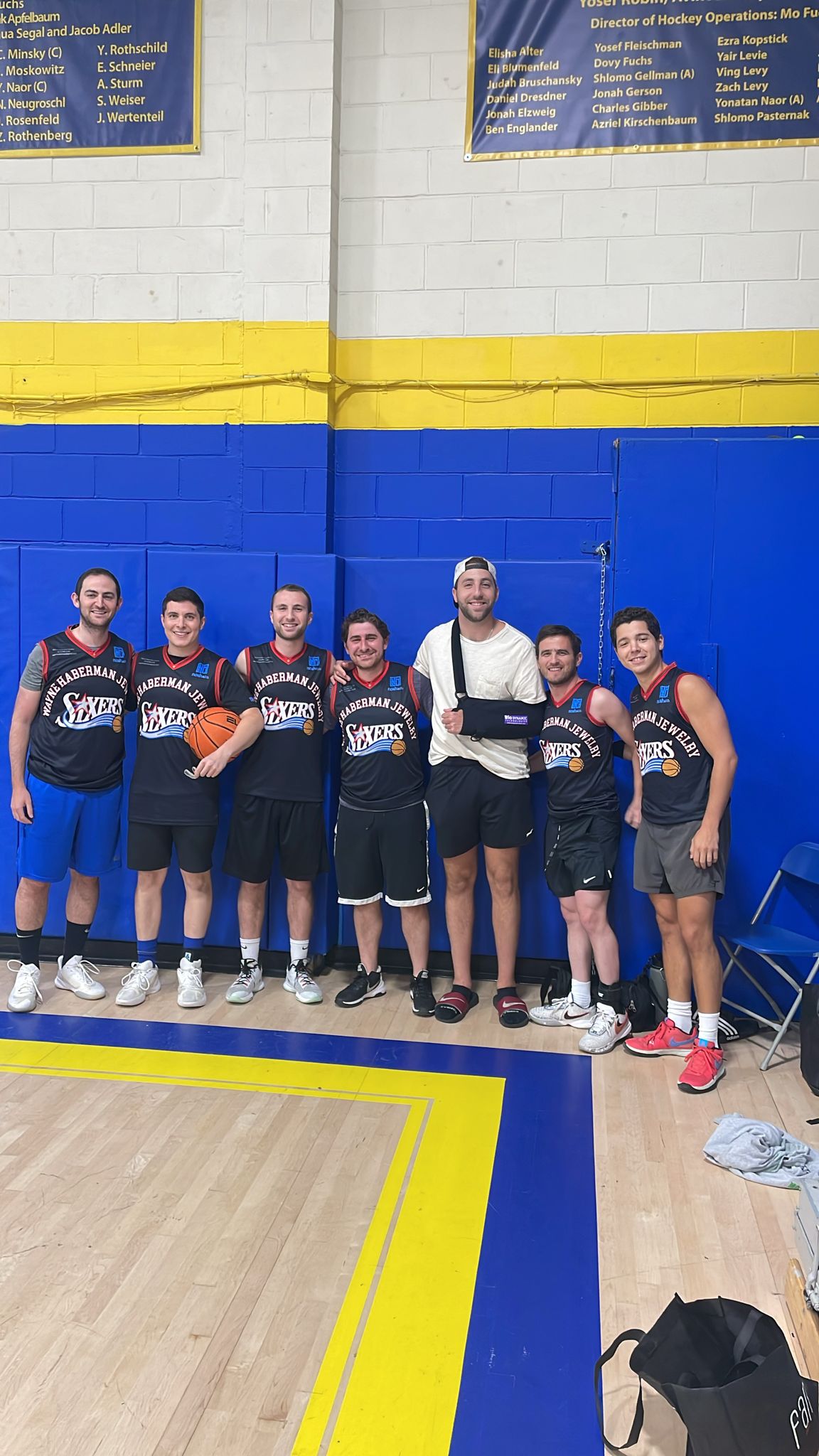 Wayne Haberman Jewelry 76ers team photo