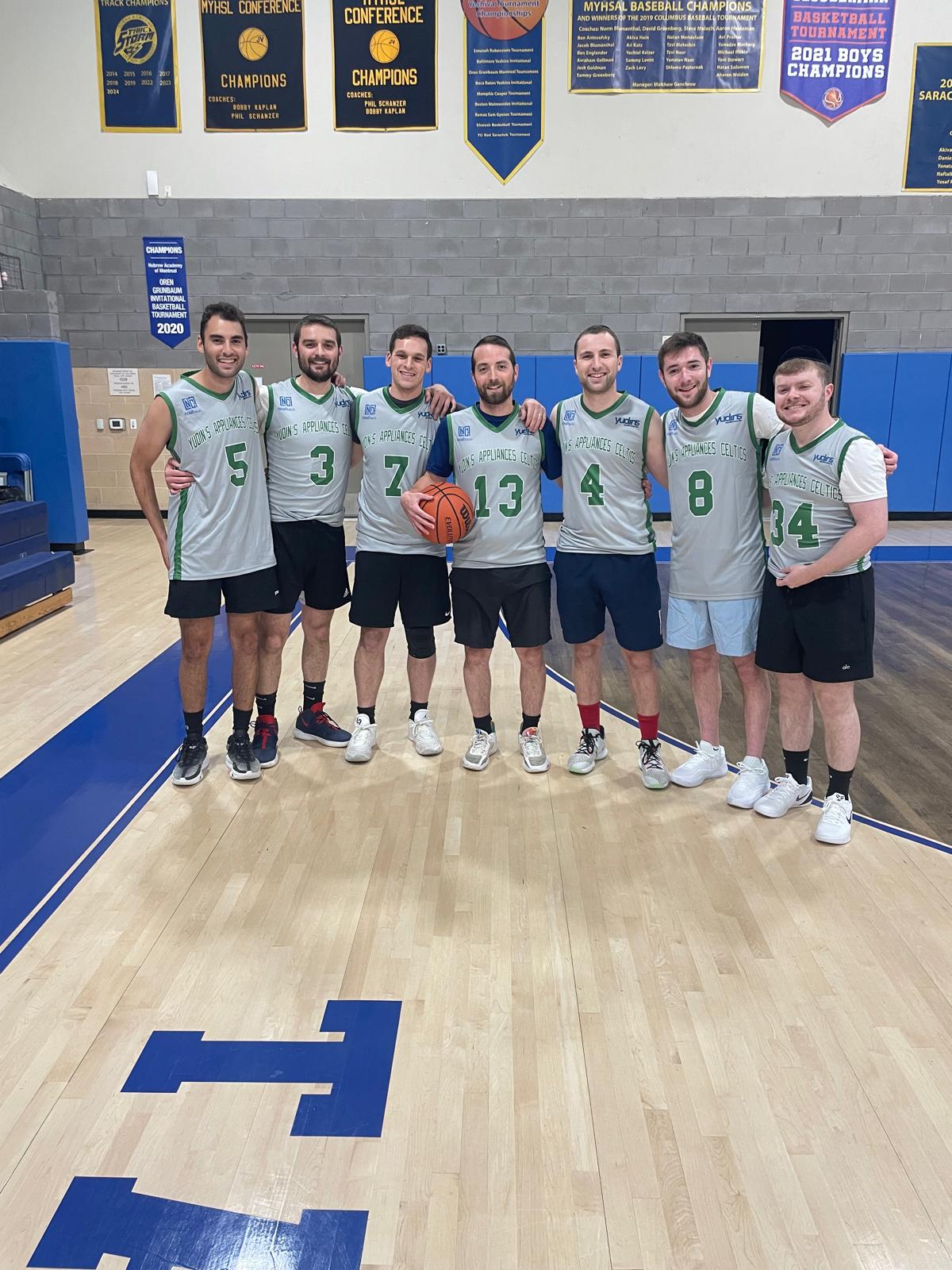 Yudin's Appliances Celtics team photo