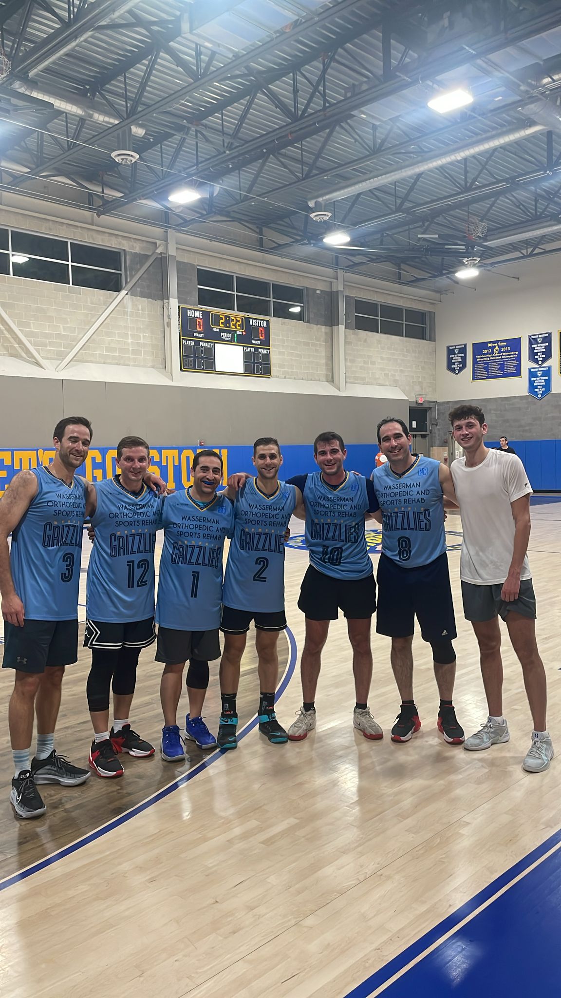 Wasserman Orthopedic and Sports Rehab Grizzlies team photo