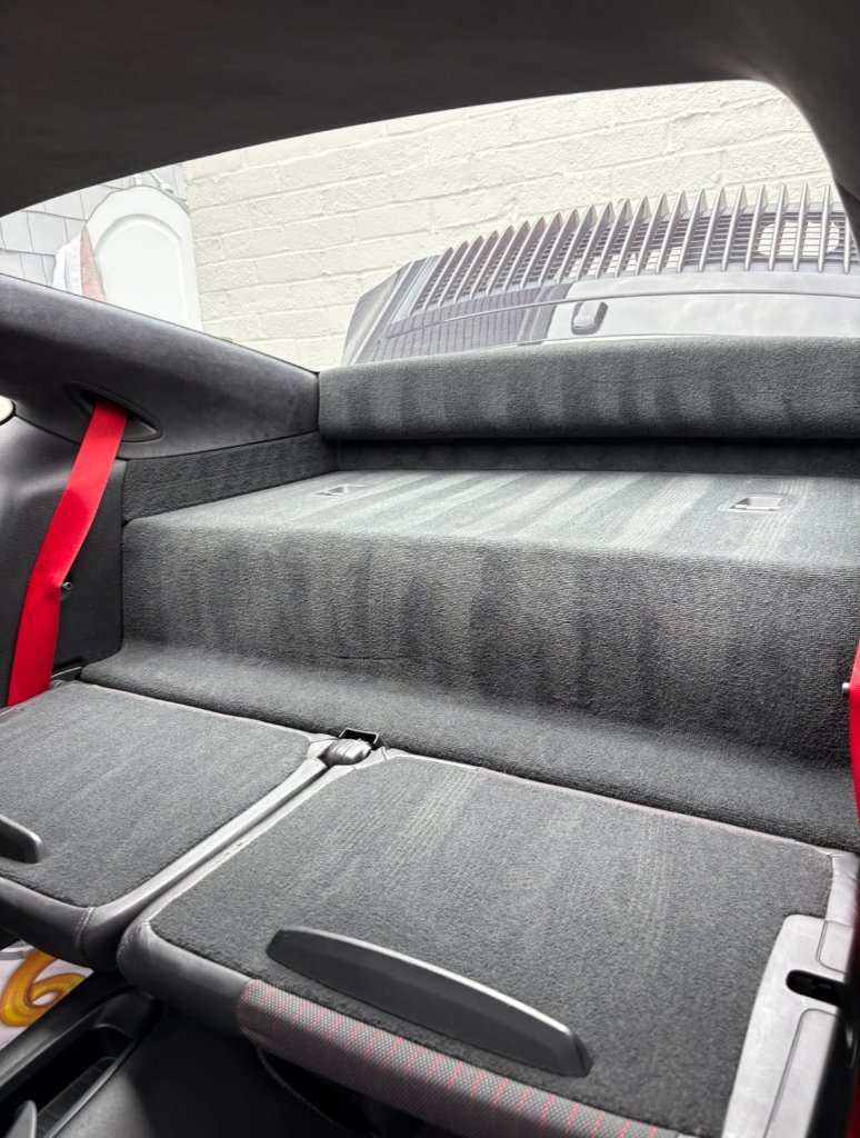 Freshly vacuumed carpets and clean interior after a Polish Theory Refresh detail