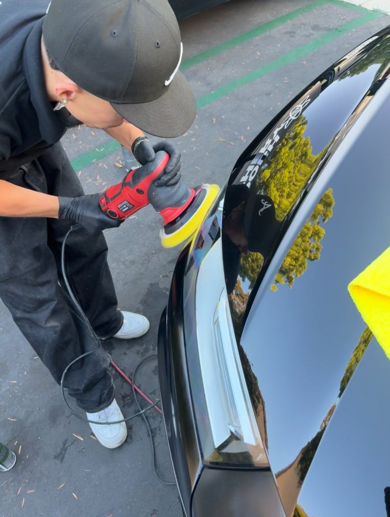 Sealed, corrected paintwork after a mobile one step correction at a client's home