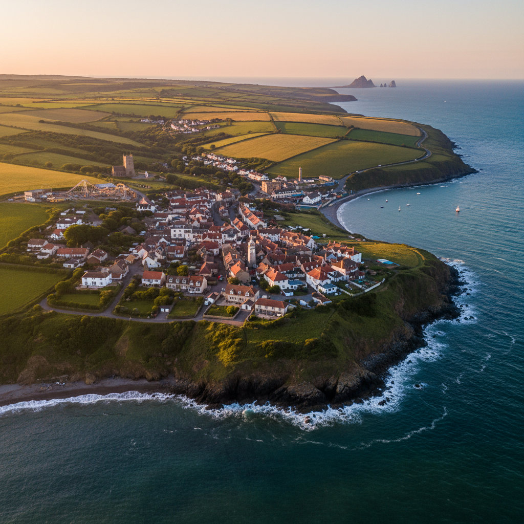 Stunning view of Chale's coastline and attractions