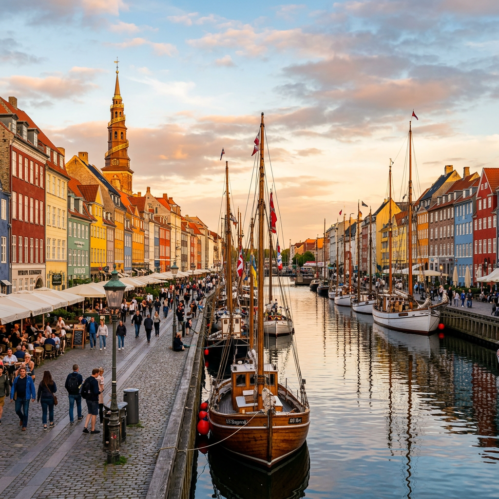 Scenic view of Hovedstaden's famous attractions and landmarks.