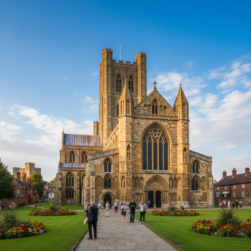 Rochester Cathedral in Rochester - stunning view of this iconic historical