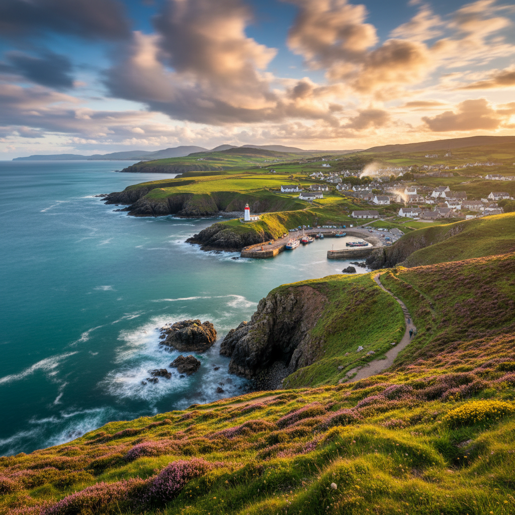 Scenic view of Lybster's coastline and attractions in Scotland