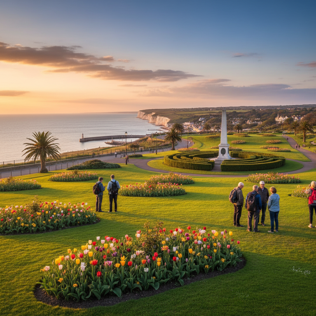 King George VI Memorial Park in Ramsgate - stunning view of this iconic park
