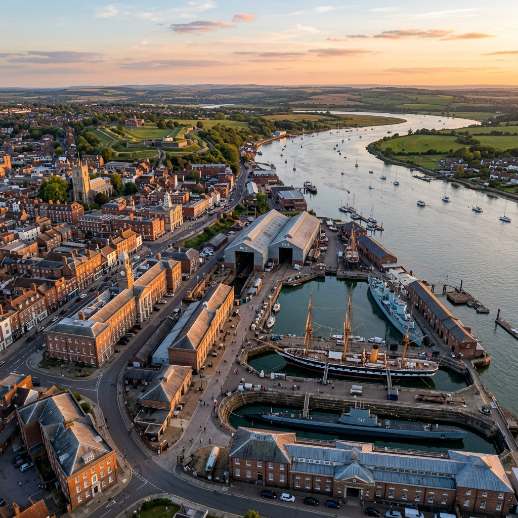 A scenic view of Chatham's waterfront and historic attractions