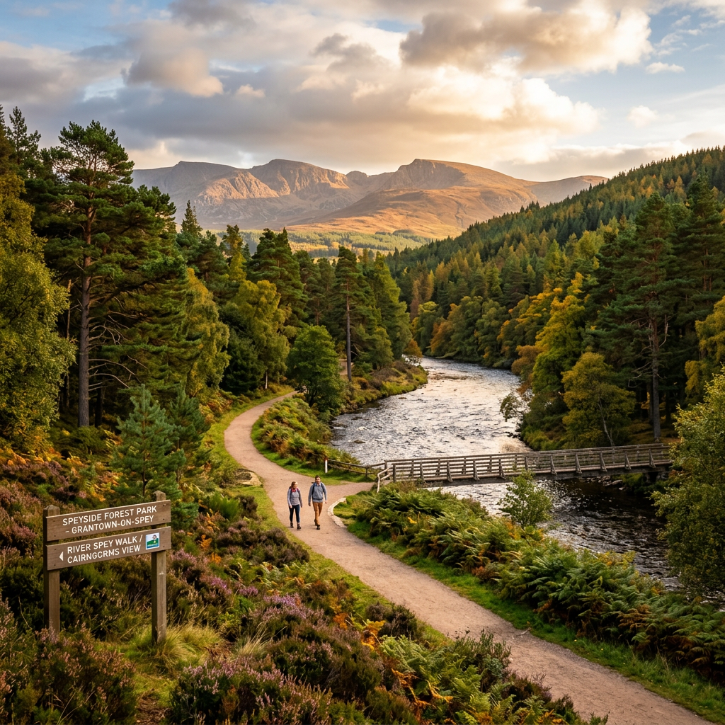 The Speyside Forest Park in Grantown-On-Spey - stunning view of this iconic park