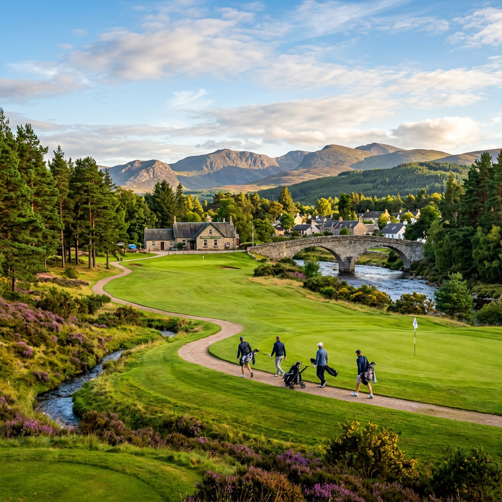 Carrbridge Golf Club in Carrbridge - stunning view of this iconic activities