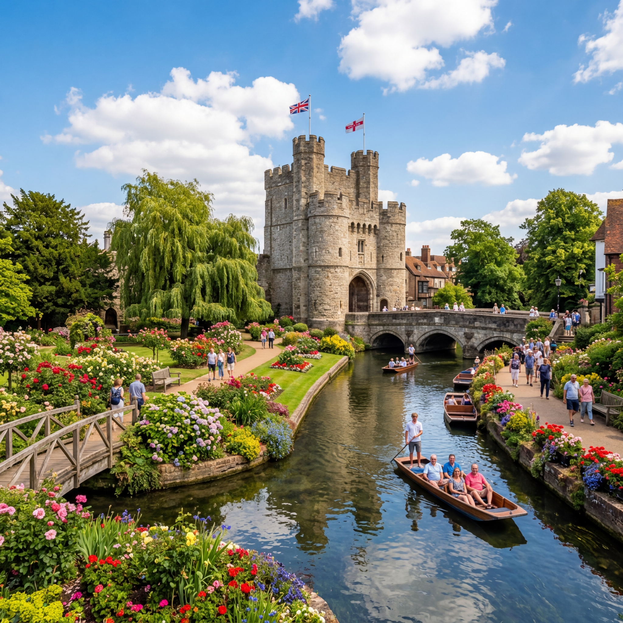 Westgate Gardens in Canterbury - stunning view of this iconic park