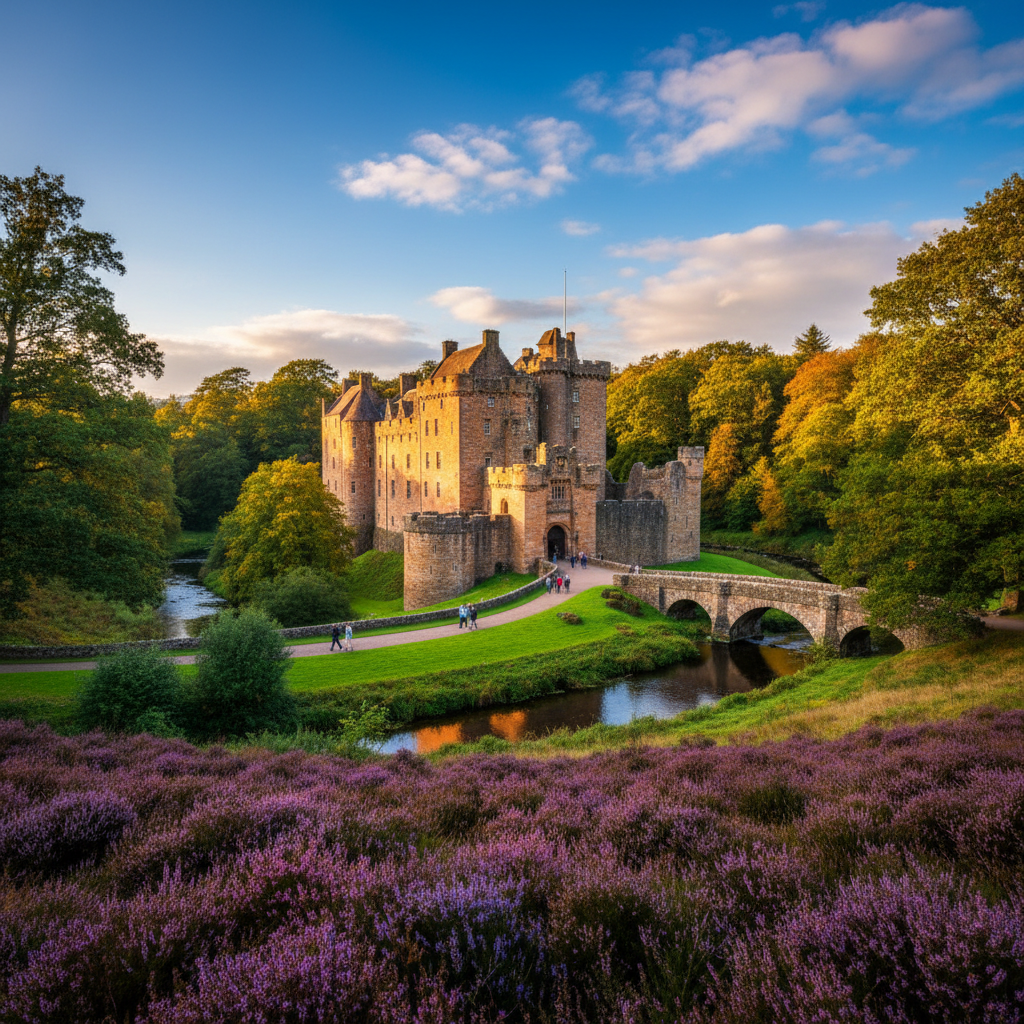 Cawdor Castle in Cawdor - stunning view of this iconic historical