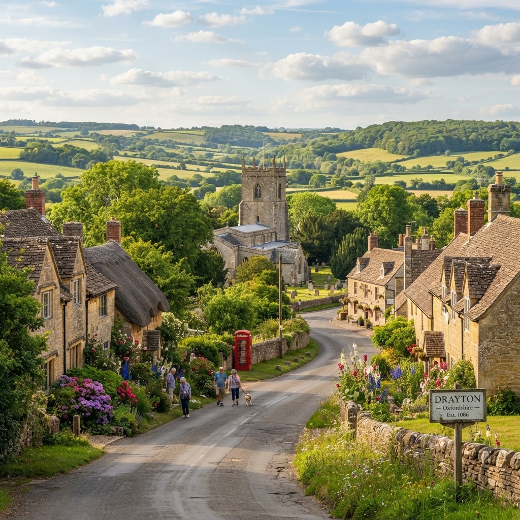 Beautiful scenic view of Drayton, England