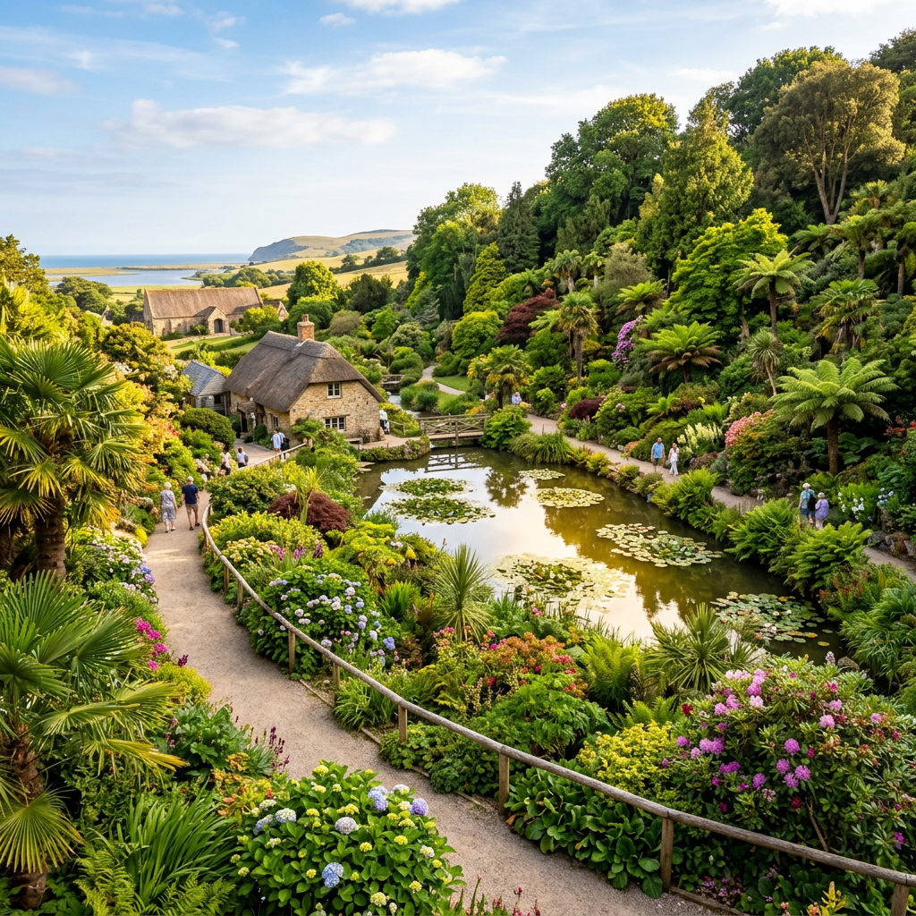Abbotsbury Subtropical Gardens in Abbotsbury - stunning view of this iconic park