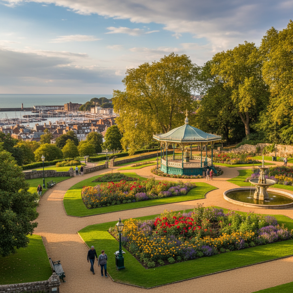 Ellington Park in Ramsgate - stunning view of this iconic park