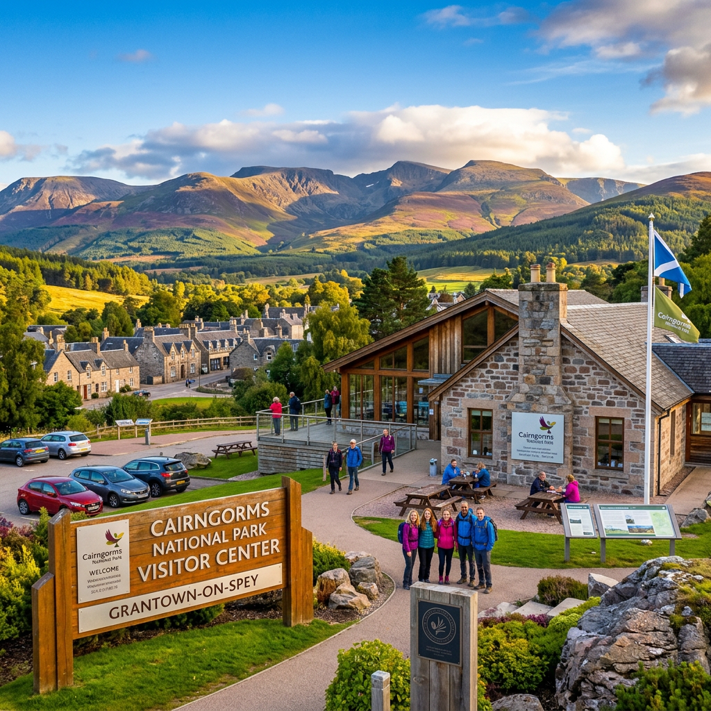 Cairngorms National Park Visitor Center in Grantown-On-Spey - stunning view of this iconic entertainment