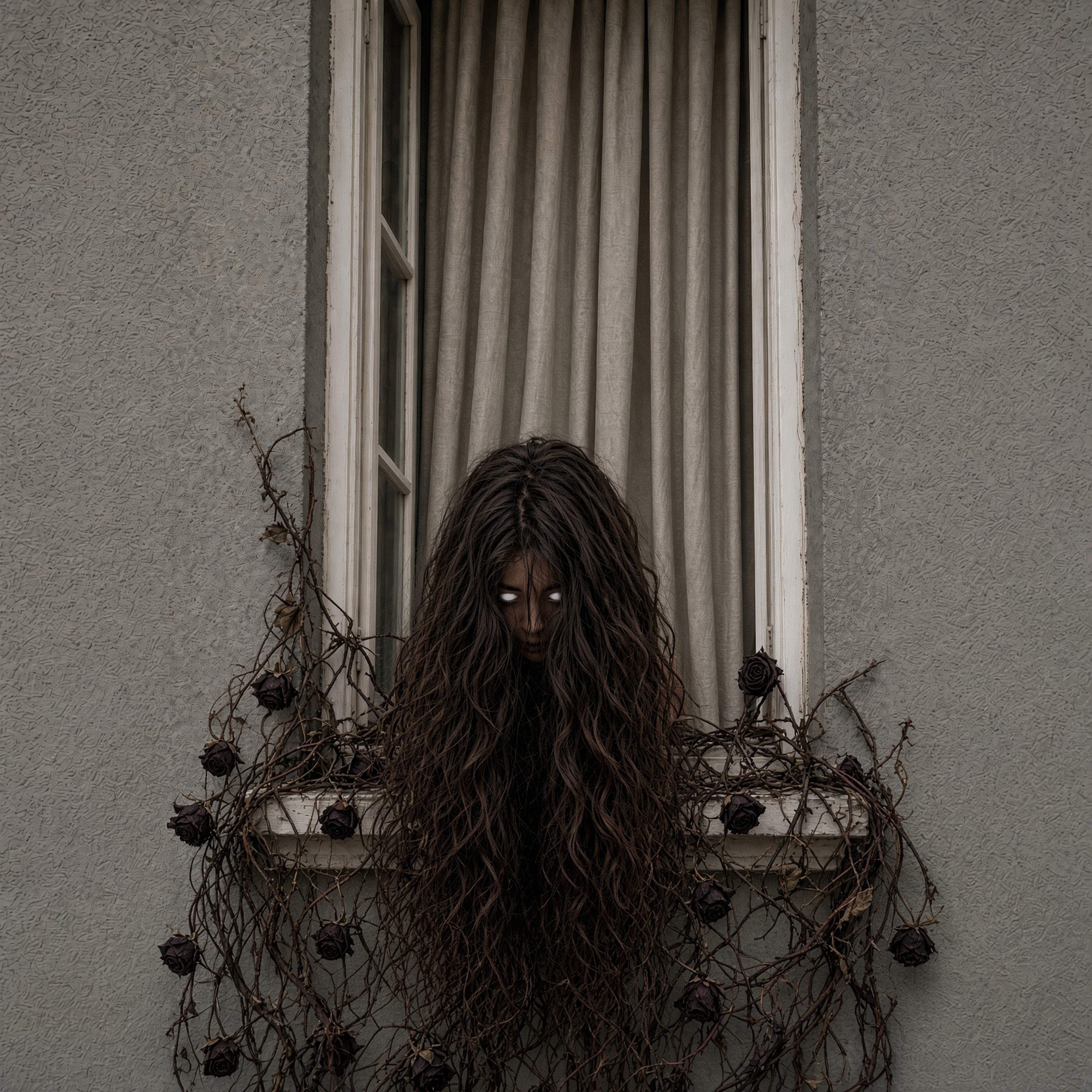she is waiting at the window