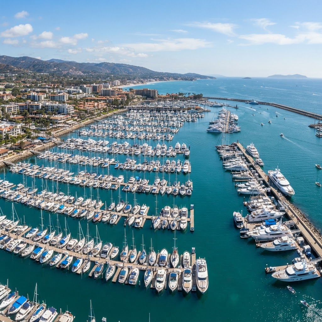 Marina with boats