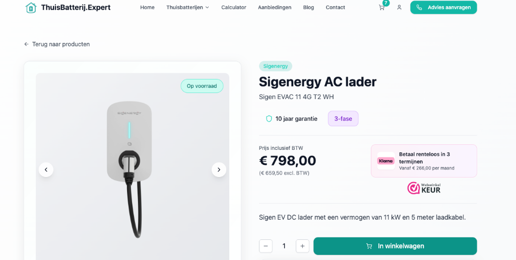 Laadpaal thuisbatterij: slim laden op zonnestroom