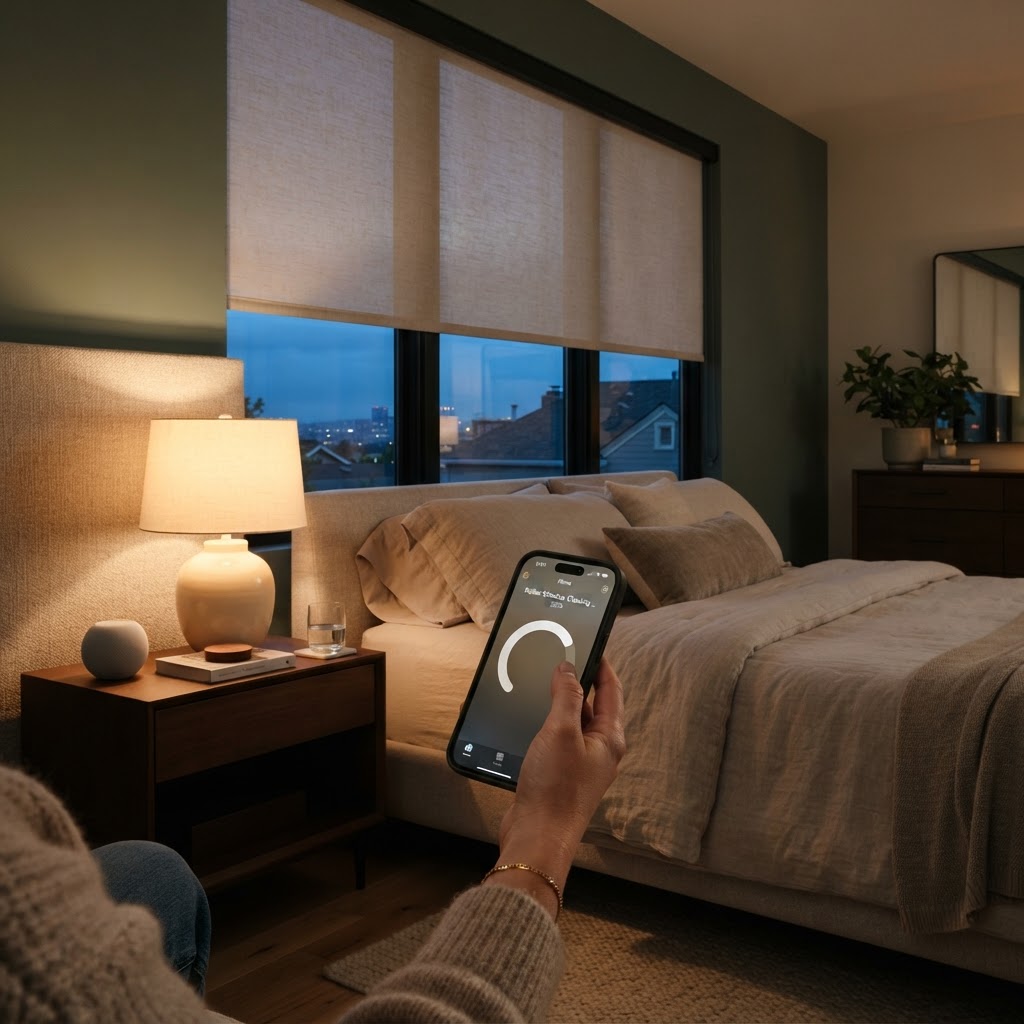 Motorized blinds controlled with Apple Home