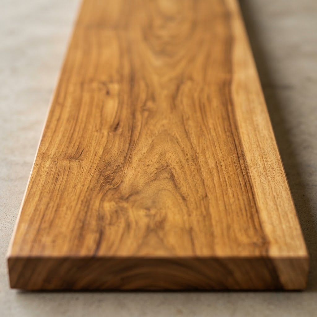 Teak finished surface