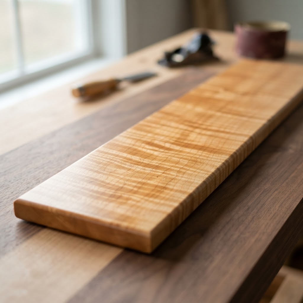 Curly Maple finished surface