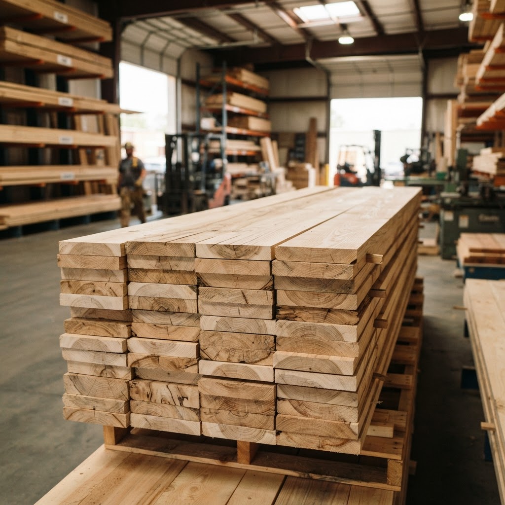 Ash hardwood lumber