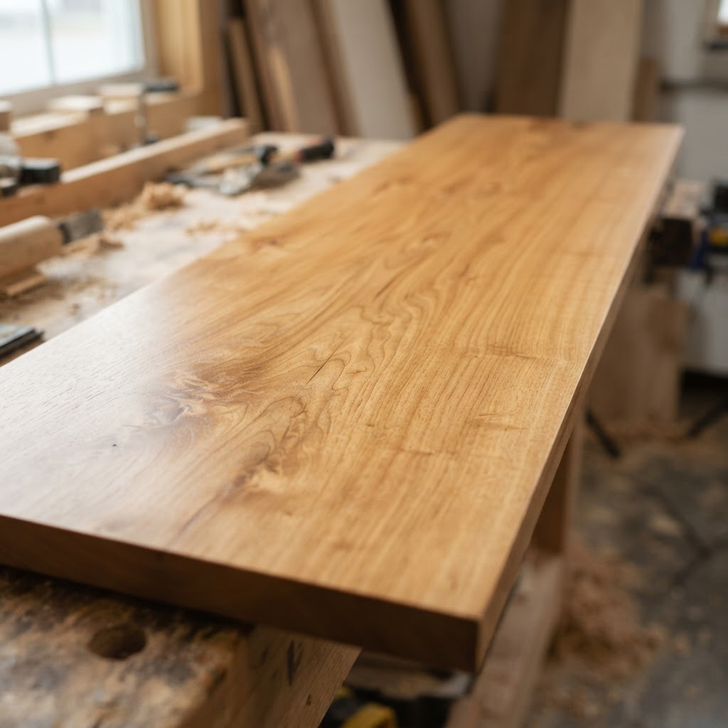 Butternut finished surface