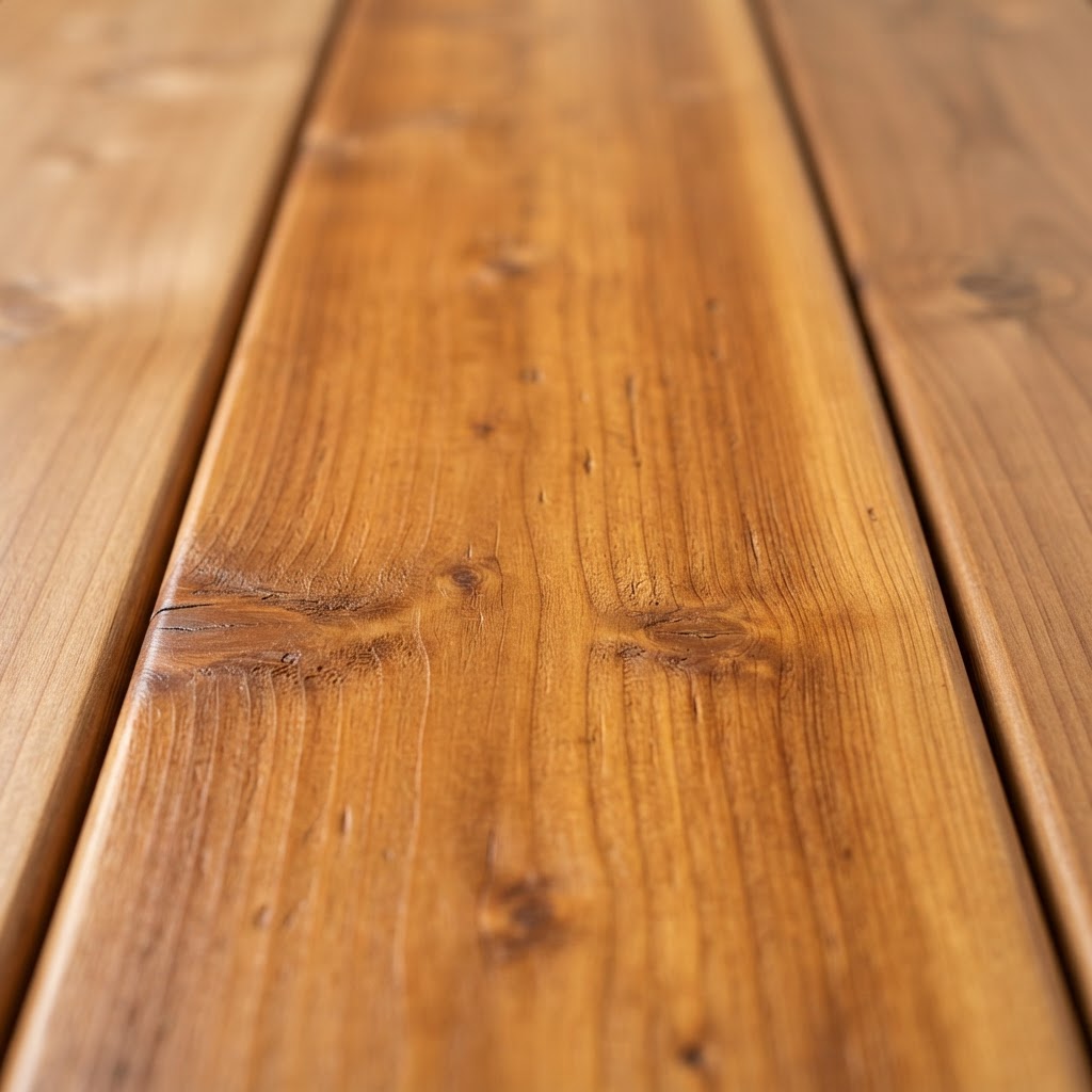 Cedar Decking finished surface