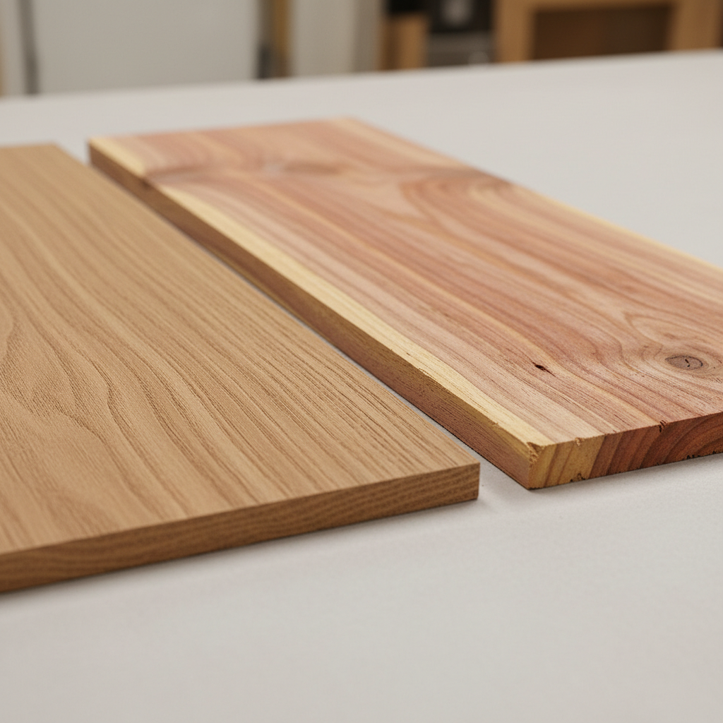 James Hardie (Fiber Cement) vs Cedar wood grain comparison