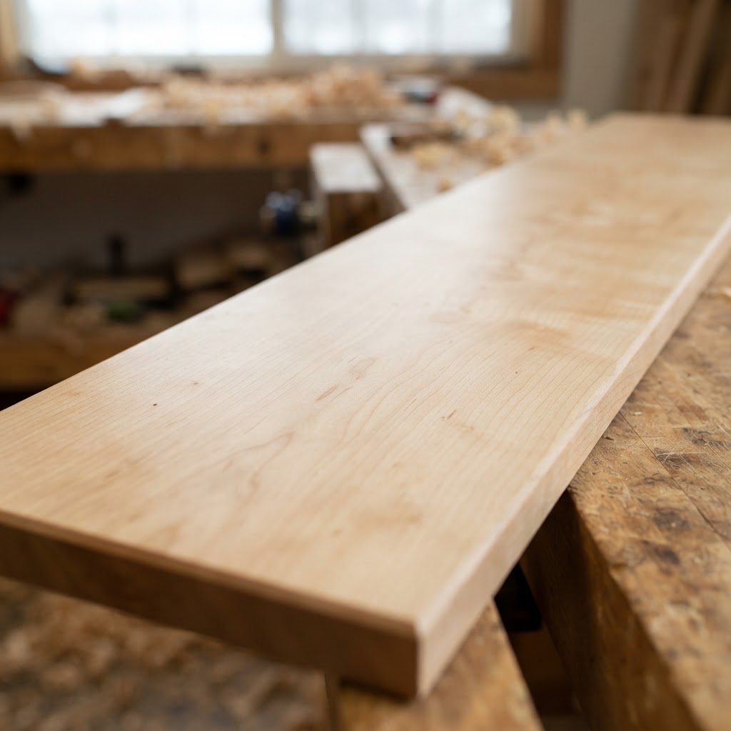 Hard Maple finished surface