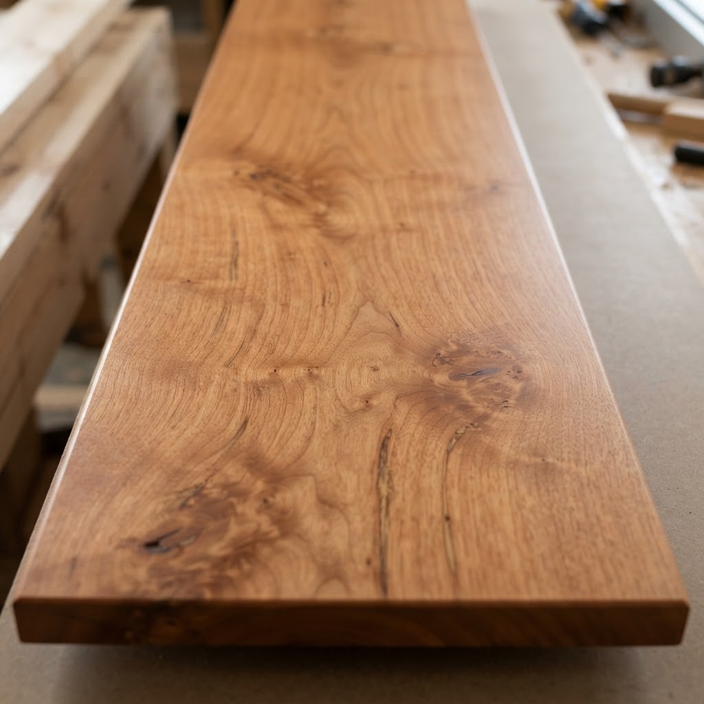 Rustic Cherry finished surface