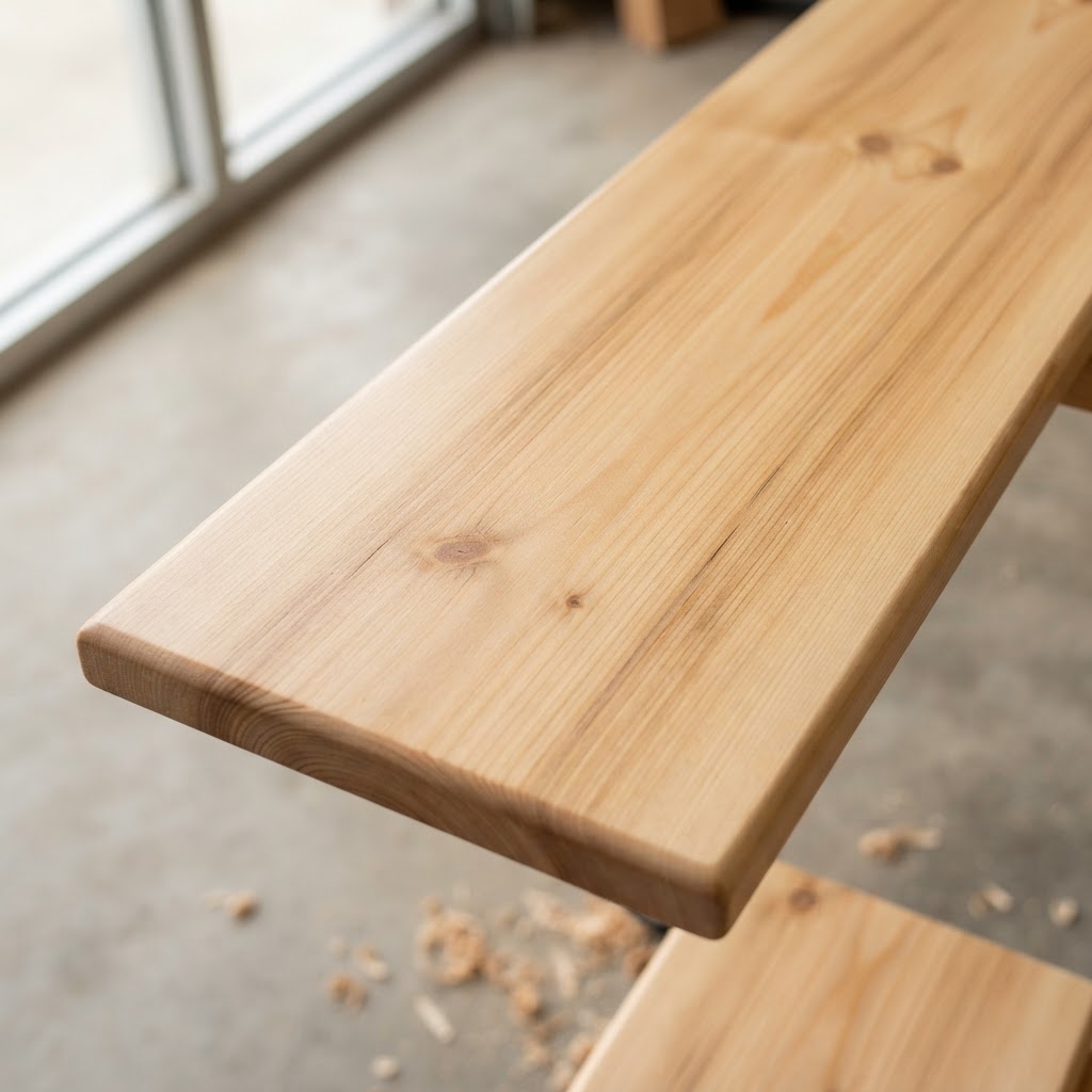 Spruce-Pine-Fir (SPF) finished surface